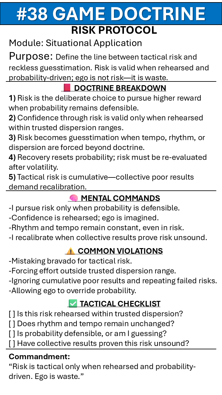 Shoot For Par Doctrinal Card #38