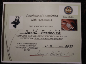 Credentials | Shoot For Par 33 Shoot For Par Gary Balliet