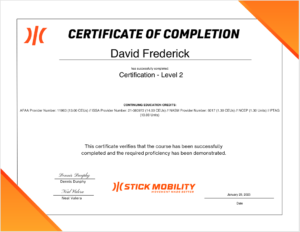 Credentials | Shoot For Par 17 Shoot For Par Stick Mobility Level 2