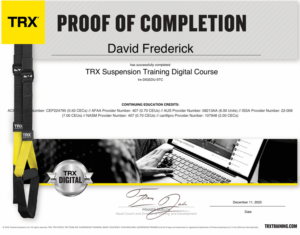 Credentials | Shoot For Par 19 Shoot For Par TRX Certified